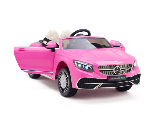 Pink Princess Mercedes Ride On Car For Girls W/Magic Cars® Wireless Parental Control