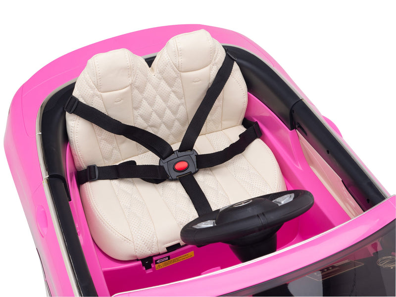 Load image into Gallery viewer, Pink Princess Mercedes Ride On Car For Girls W/Magic Cars® Wireless Parental Control
