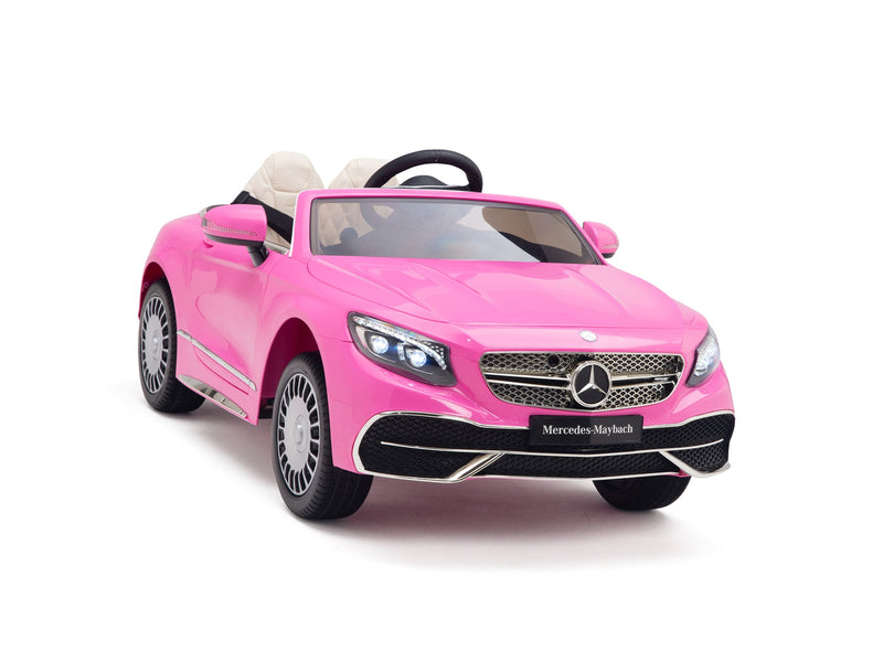 Load image into Gallery viewer, Pink Princess Mercedes Ride On Car For Girls W/Magic Cars® Wireless Parental Control
