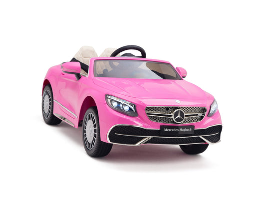 Pink Princess Mercedes Ride On Car For Girls W/Magic Cars® Wireless Parental Control
