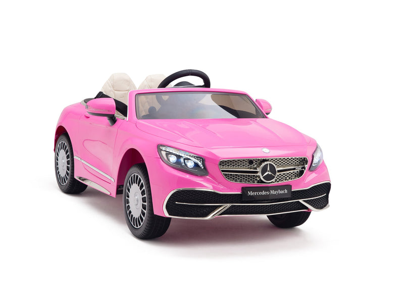 Load image into Gallery viewer, Pink Princess Mercedes Ride On Car For Girls W/Magic Cars® Wireless Parental Control
