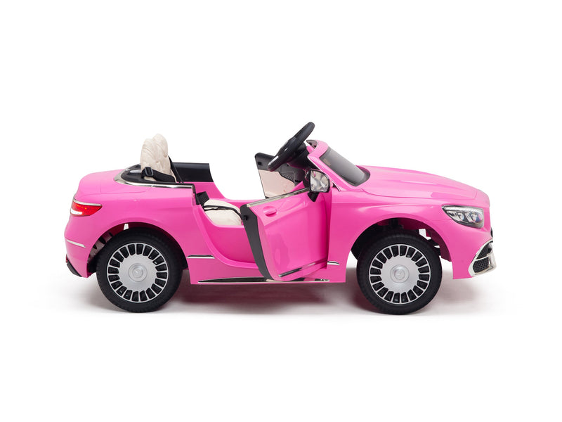 Load image into Gallery viewer, Pink Princess Mercedes Ride On Car For Girls W/Magic Cars® Wireless Parental Control
