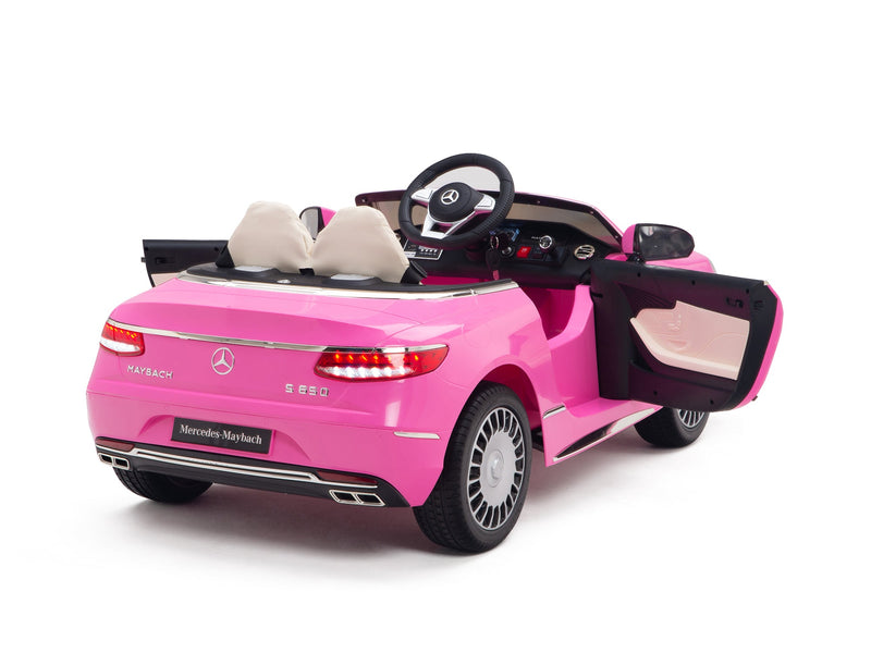 Load image into Gallery viewer, Pink Princess Mercedes Ride On Car For Girls W/Magic Cars® Wireless Parental Control

