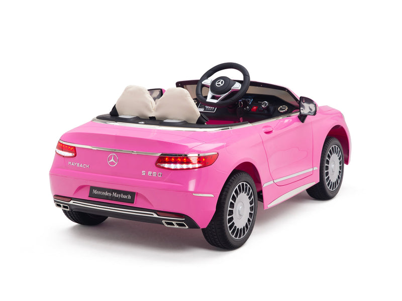 Load image into Gallery viewer, Pink Princess Mercedes Ride On Car For Girls W/Magic Cars® Wireless Parental Control
