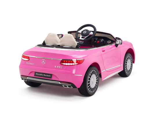 Pink Princess Mercedes Ride On Car For Girls W/Magic Cars® Wireless Parental Control