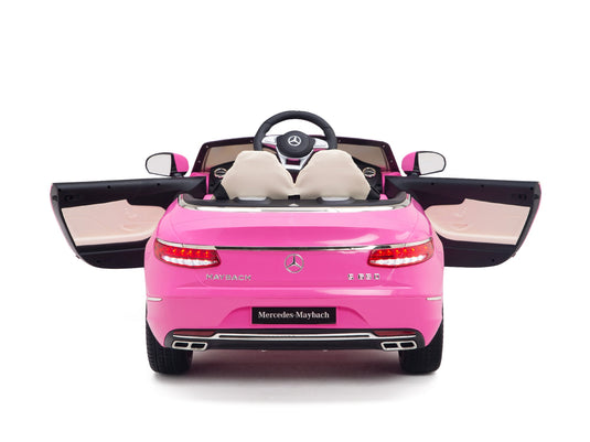Pink Princess Mercedes Ride On Car For Girls W/Magic Cars® Wireless Parental Control