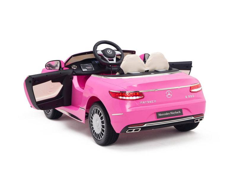 Load image into Gallery viewer, Pink Princess Mercedes Ride On Car For Girls W/Magic Cars® Wireless Parental Control
