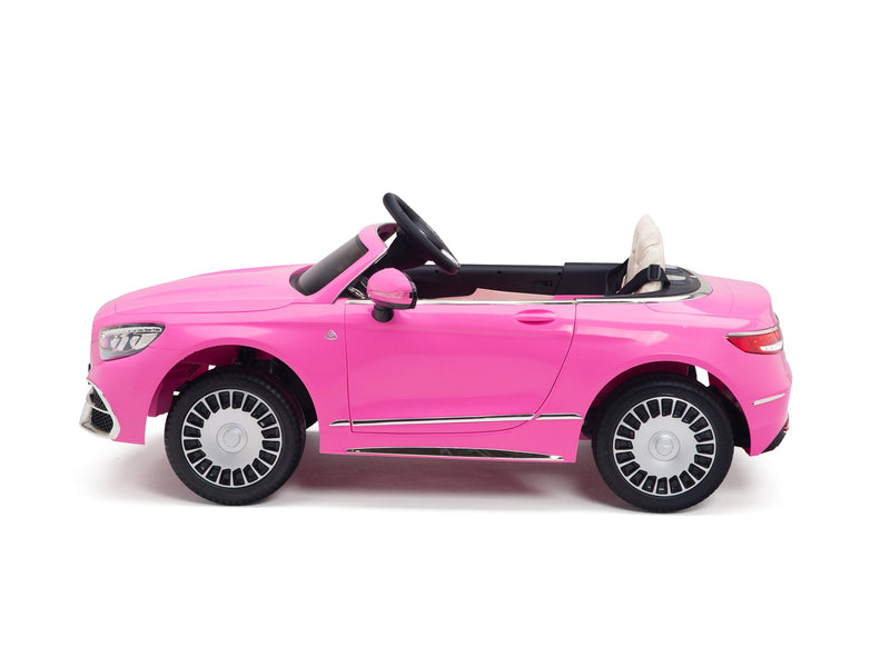 Load image into Gallery viewer, Pink Princess Mercedes Ride On Car For Girls W/Magic Cars® Wireless Parental Control
