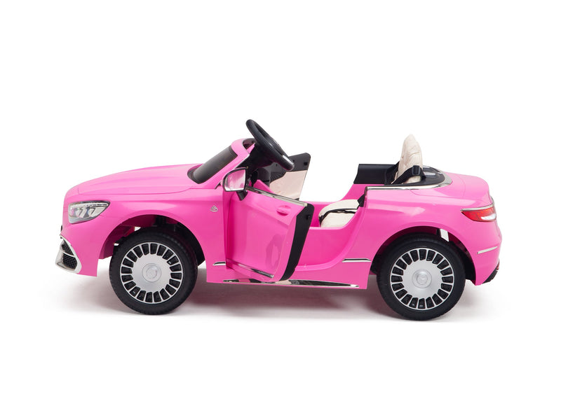 Load image into Gallery viewer, Pink Princess Mercedes Ride On Car For Girls W/Magic Cars® Wireless Parental Control
