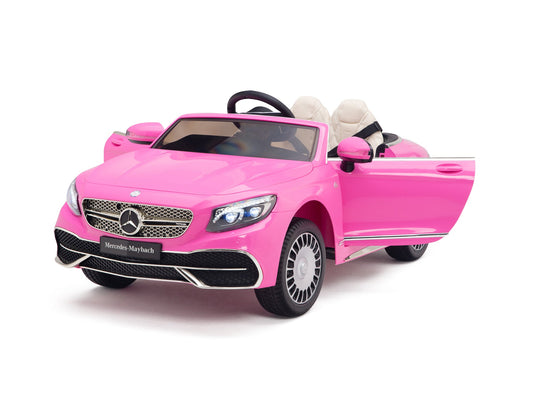 Pink Princess Mercedes Ride On Car For Girls W/Magic Cars® Wireless Parental Control