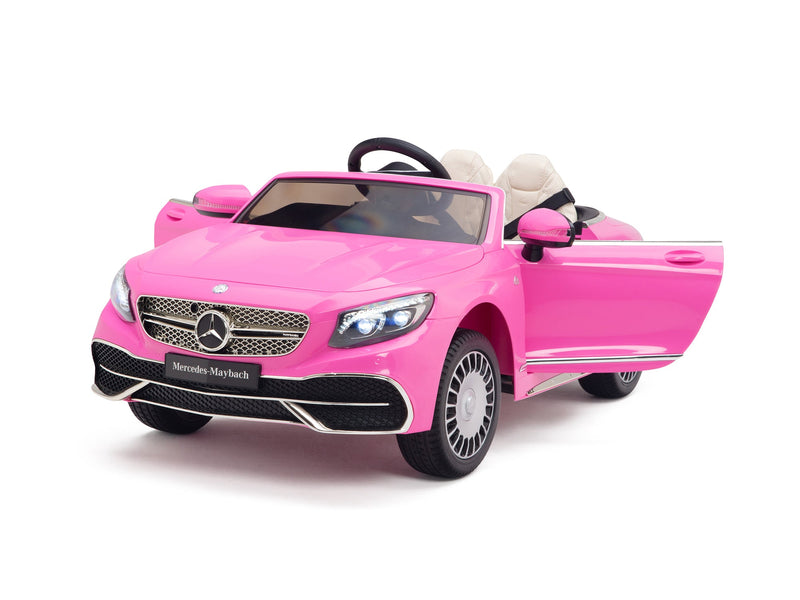 Load image into Gallery viewer, Pink Princess Mercedes Ride On Car For Girls W/Magic Cars® Wireless Parental Control
