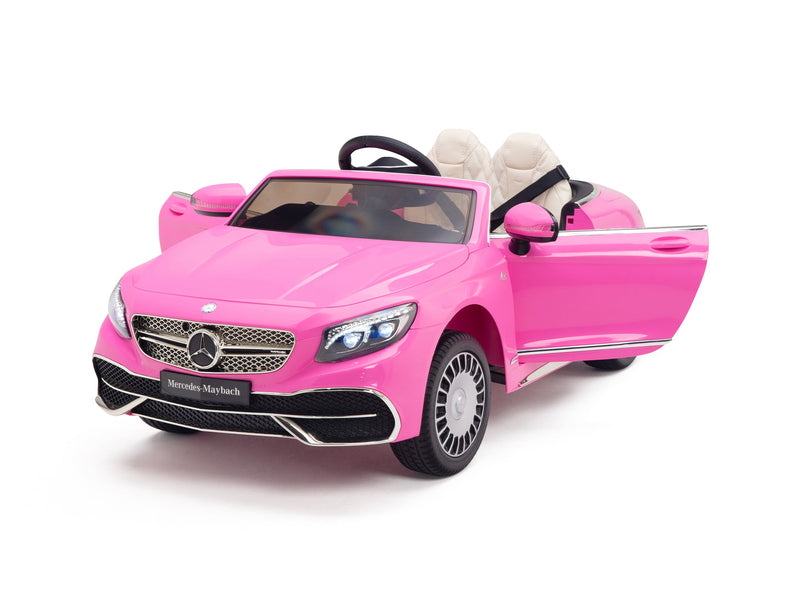 Load image into Gallery viewer, Pink Princess Mercedes Ride On Car For Girls W/Magic Cars® Wireless Parental Control
