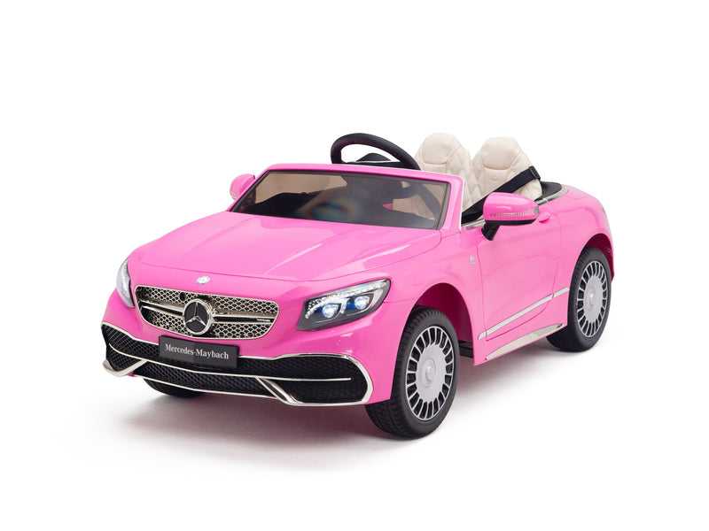 Load image into Gallery viewer, Pink Princess Mercedes Ride On Car For Girls W/Magic Cars® Wireless Parental Control
