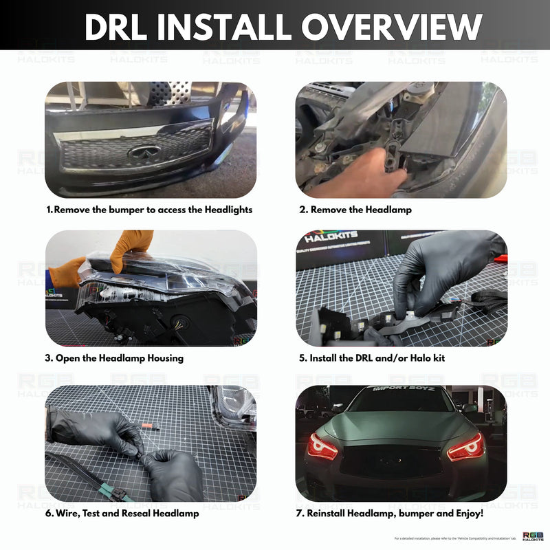 Load image into Gallery viewer, Infiniti Q50 Multicolor Flow DRL Boards (2014-2024)
