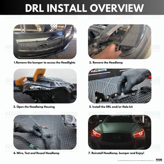 Infiniti Q50 Multicolor Flow DRL Boards (2014-2024)