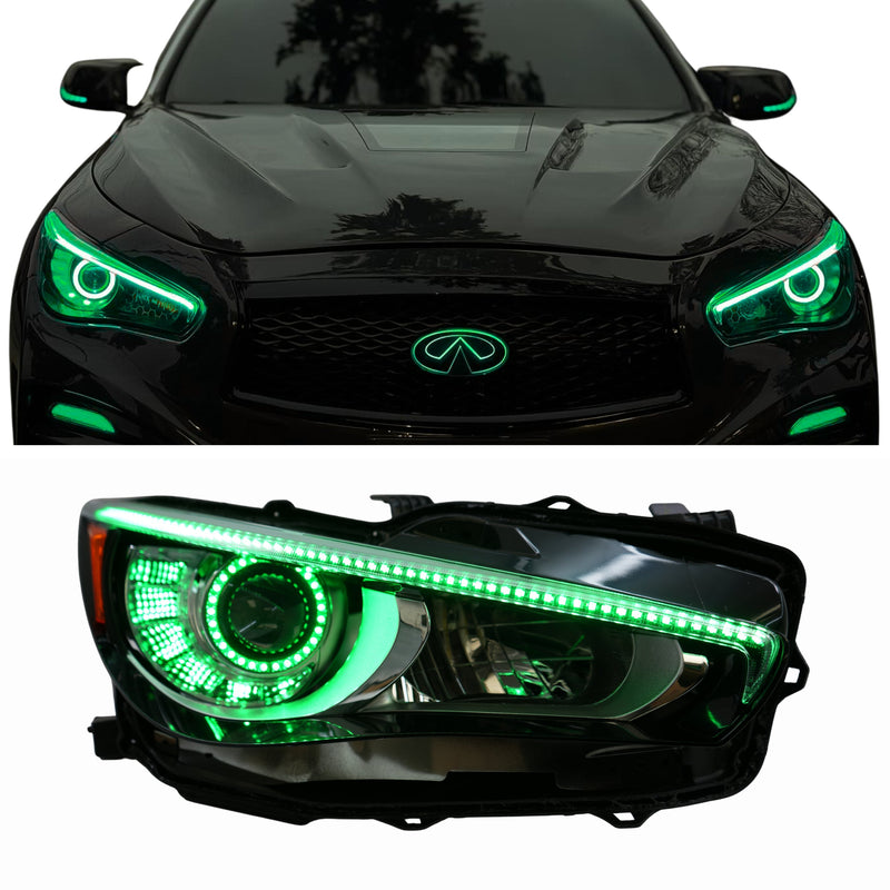 Load image into Gallery viewer, Infiniti Q50 Multicolor Flow DRL Boards (2014-2024)
