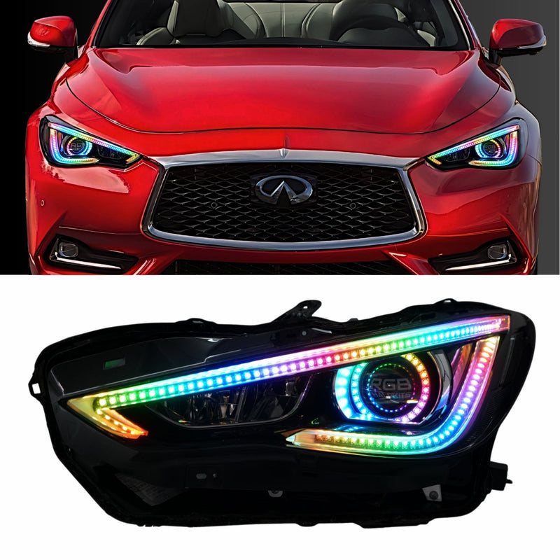 Load image into Gallery viewer, Infiniti Q60 Multicolor Flow DRL Boards (2016-2022)
