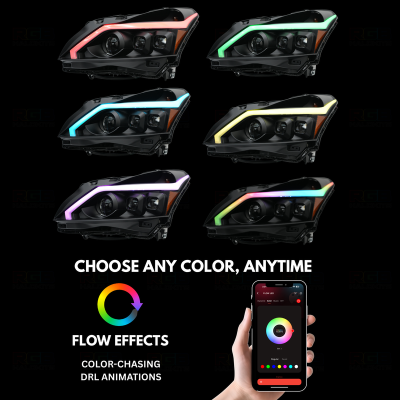Load image into Gallery viewer, (2010-2013) Infiniti G37 Multicolor Flow DRL Boards (for Spyder Headlights only)

