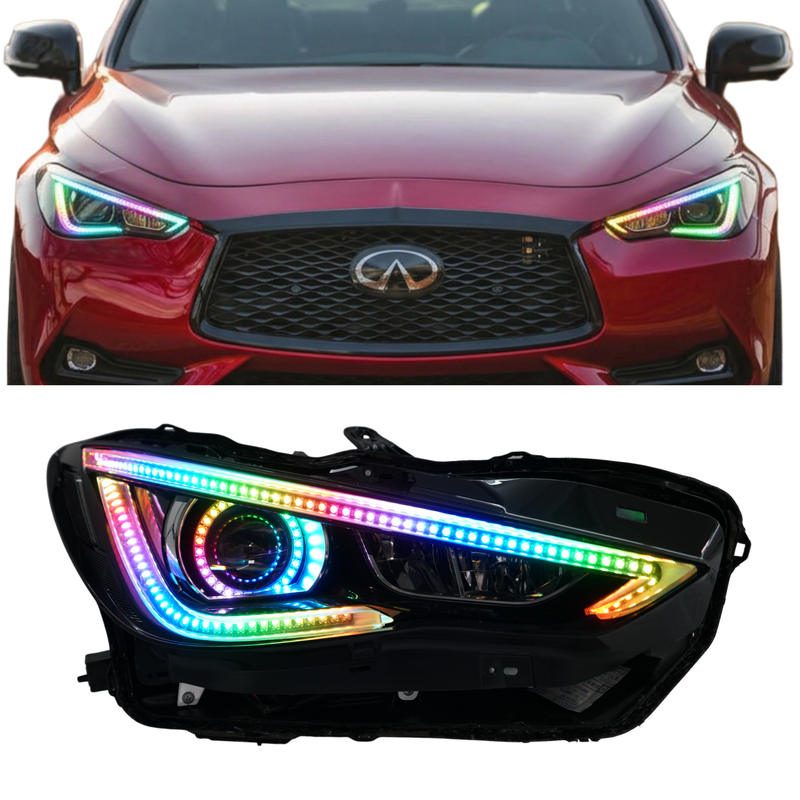 Load image into Gallery viewer, Infiniti Q60 Multicolor Flow DRL Boards (2016-2022)
