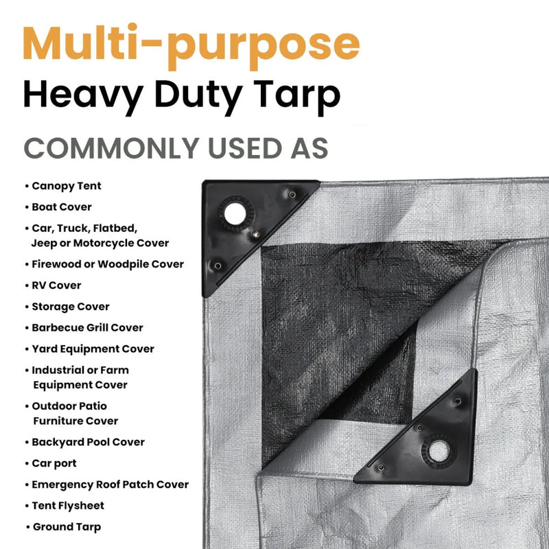 Load image into Gallery viewer, 50' x 100' Super Heavy Duty Poly Tarp
