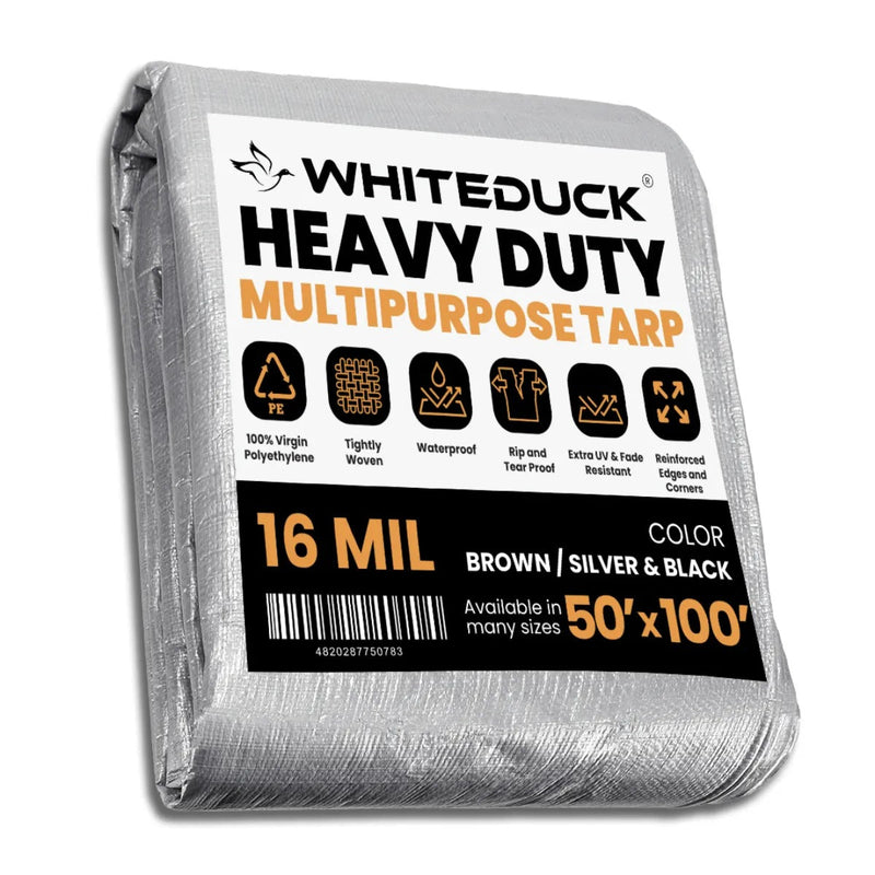 Load image into Gallery viewer, 50' x 100' Super Heavy Duty Poly Tarp
