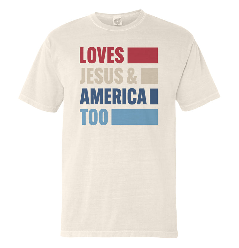 Load image into Gallery viewer, Loves Jesus &amp; America Too Bold (Front)
