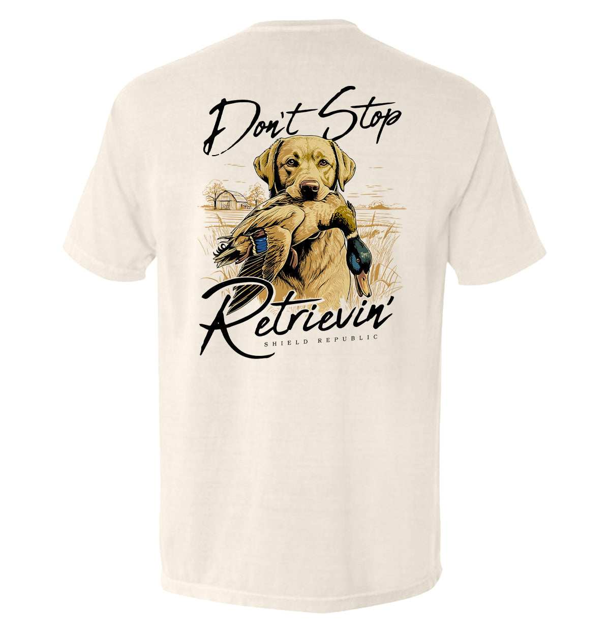 Don't Stop Retrievin Yellow Lab - Skoutley Outdoors LLC