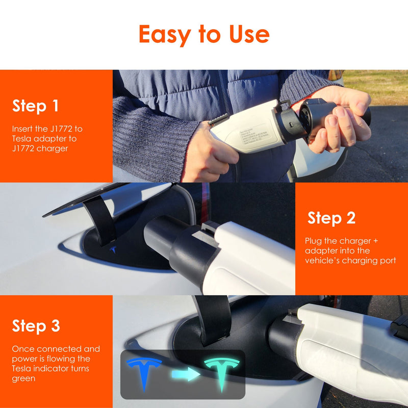 Load image into Gallery viewer, Rexing J1772 to Tesla Charging Adapter
