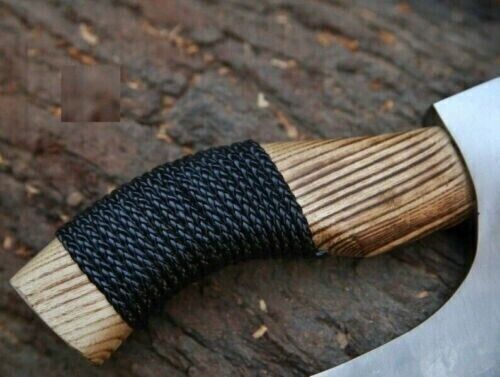 Load image into Gallery viewer, Ax Pizza Cutter - Custom Handcrafted with J2 Steel Blade and Engraved Ash Wood Handle
