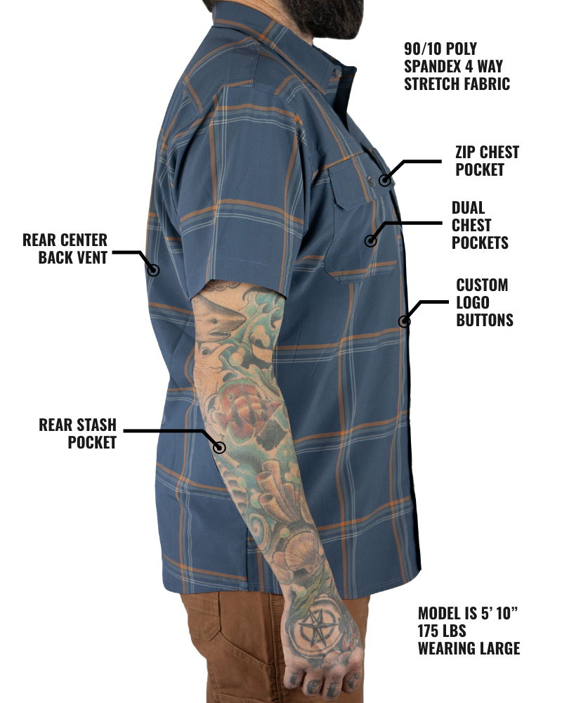 Load image into Gallery viewer, Jack Knife SS Shirt - Dk Gray Blue
