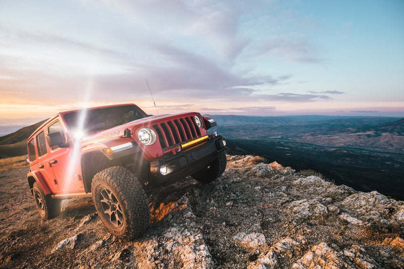 Load image into Gallery viewer, Jeep Wrangler Rubicon LED Fog Light Kit (2018-2020) - Steel Bumper
