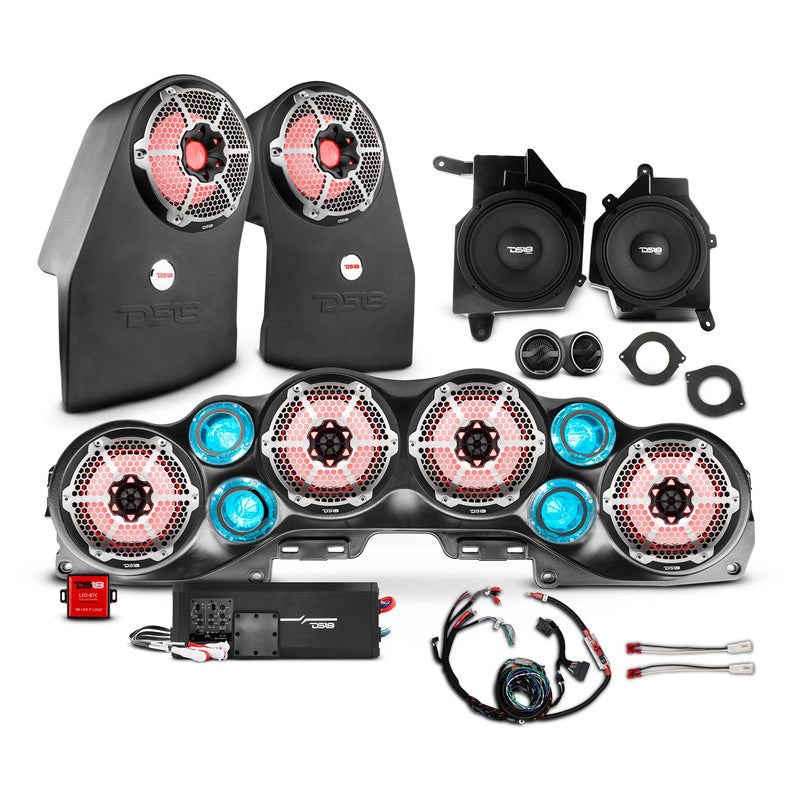 Load image into Gallery viewer, Jeep JL Wrangler 2018–2023 Complete Audio Package – Loaded Sound Bar, Dash Enclosures, Subwoofers &amp; Amplifier
