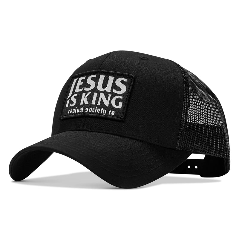 Load image into Gallery viewer, Jesus Is King Patch Snapback Hat
