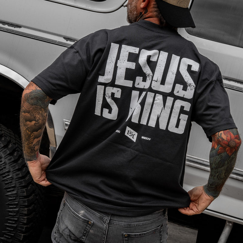 Load image into Gallery viewer, Jesus Is King Heavyweight Men's T-Shirt

