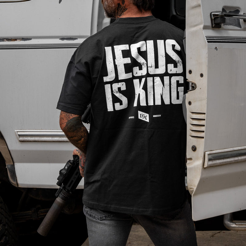 Load image into Gallery viewer, Jesus Is King Heavyweight Men's T-Shirt
