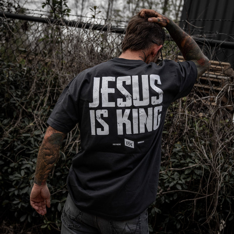 Load image into Gallery viewer, Jesus Is King Heavyweight Men's T-Shirt
