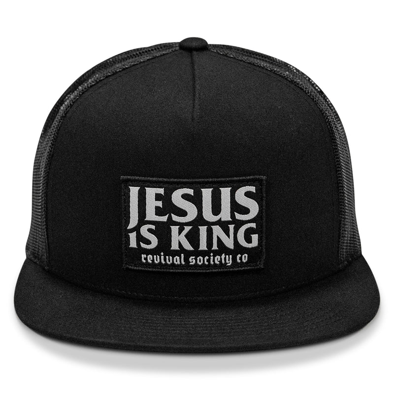 Load image into Gallery viewer, Jesus Is King Patch Flatbill Hat
