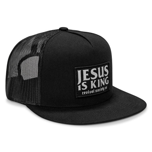 Jesus Is King Patch Flatbill Hat