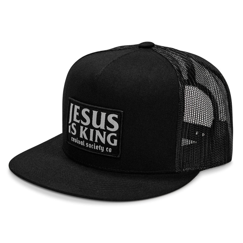Load image into Gallery viewer, Jesus Is King Patch Flatbill Hat
