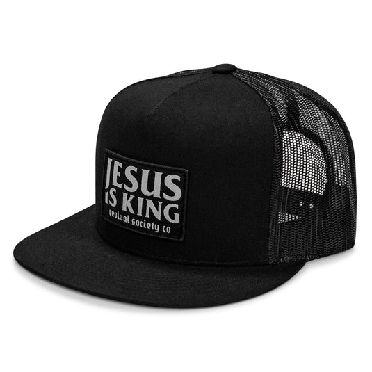 Jesus Is King Patch Flatbill Hat