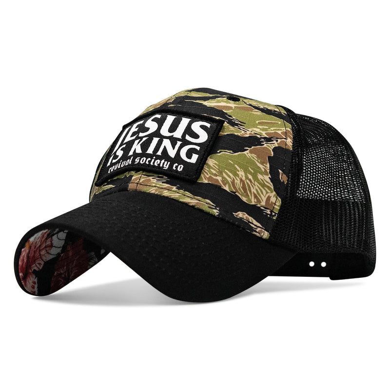 Load image into Gallery viewer, Jesus Is King Patch Original Ripstop Snapback Hat
