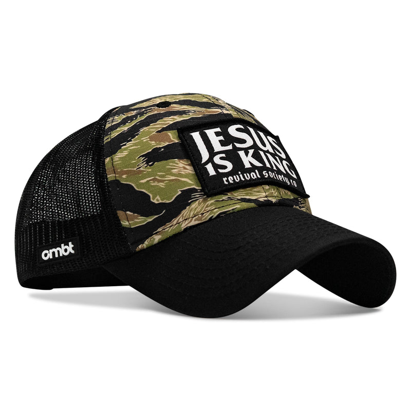 Load image into Gallery viewer, Jesus Is King Patch Original Ripstop Snapback Hat
