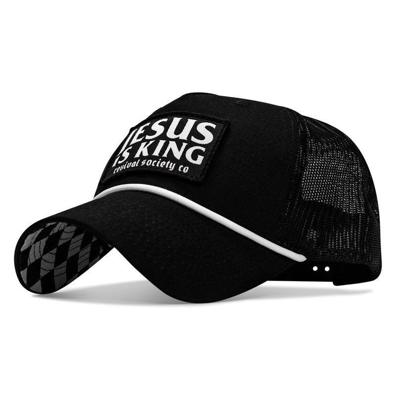 Load image into Gallery viewer, Jesus Is King Patch Rope Snapback Hat
