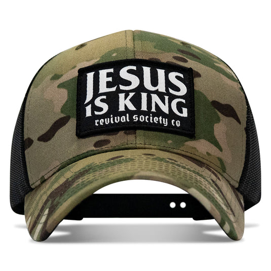 Jesus Is King Patch Snapback Hat