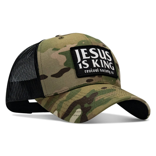 Jesus Is King Patch Snapback Hat