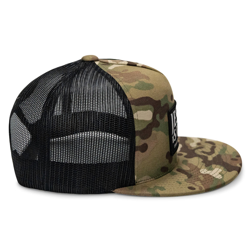 Load image into Gallery viewer, Jesus Is King Patch Flatbill Hat
