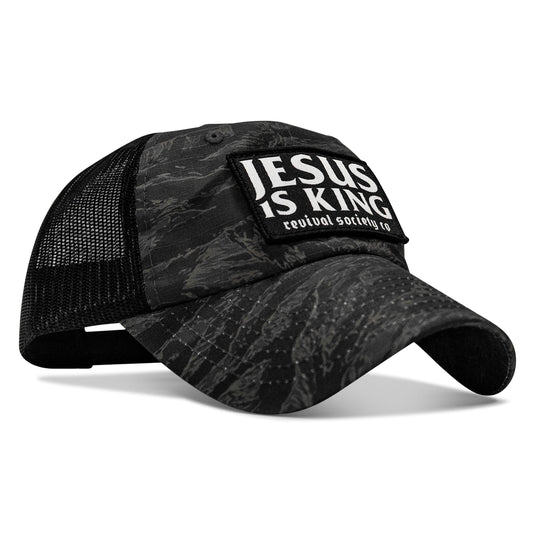 Jesus Is King Patch Tactical Ripstop Mesh Snapback Hat