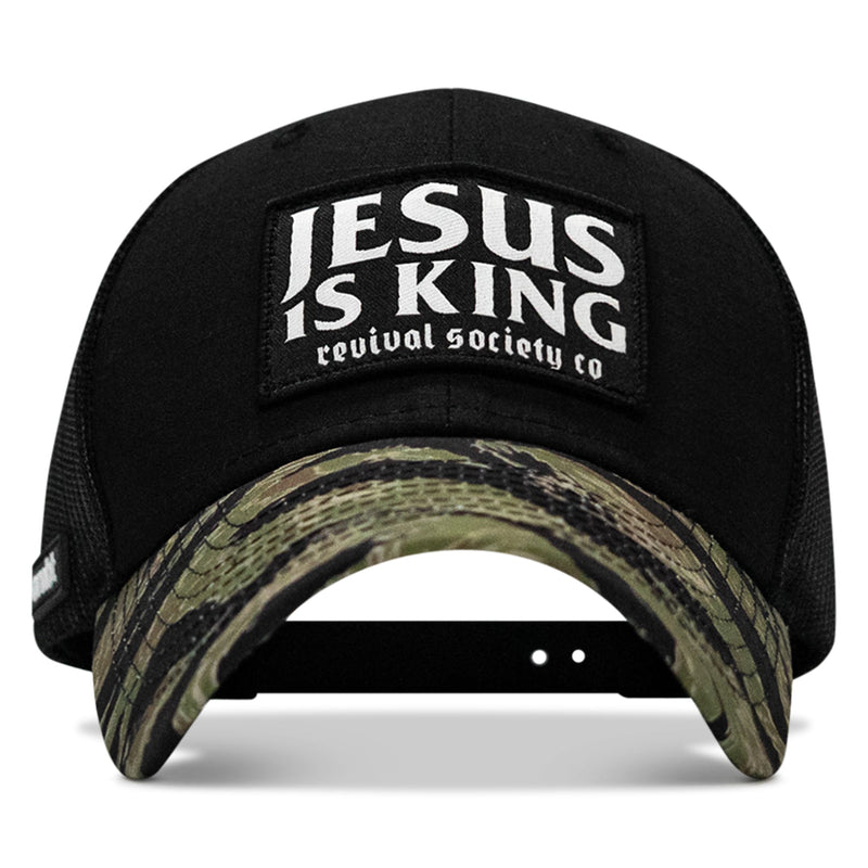 Load image into Gallery viewer, Jesus Is King Patch Original Ripstop Snapback Hat
