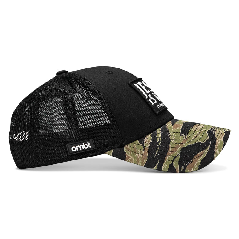 Load image into Gallery viewer, Jesus Is King Patch Original Ripstop Snapback Hat
