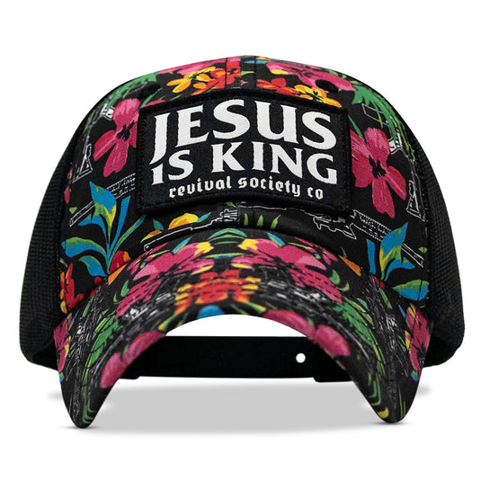 Jesus Is King Patch Tactical Ripstop Mesh Snapback Hat